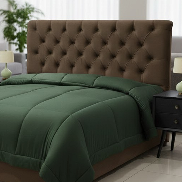 Cabeceira Casal 140 cm Embaixatriz Marrom Chocolate deluxe Simbal