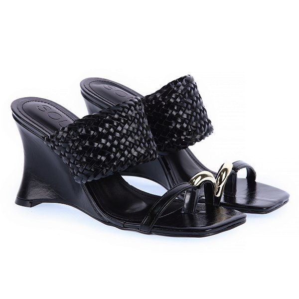 Tamanco Karina Napa Preto