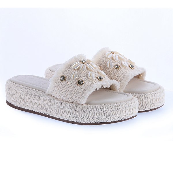 Flat Coral Crochê Off White