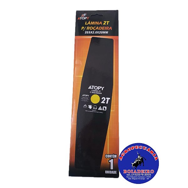 Lamina Roçadeira 2t 355x2,0x20mm Atopy