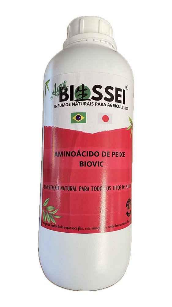 Aminoácido de peixe Aminokashi Biovic Agrobiossei naltural 1L