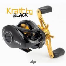 Carretilha Albatroz Krait BG Black 6 Rol. c/ Vel. 7.0:1 Drag 15kg