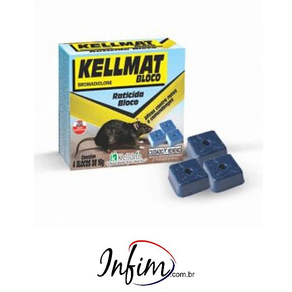 Kellmat Raticida Bloco 4x16g