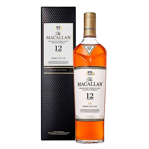 Whisky The Macallan Sherry Oak 12 Anos 700ml