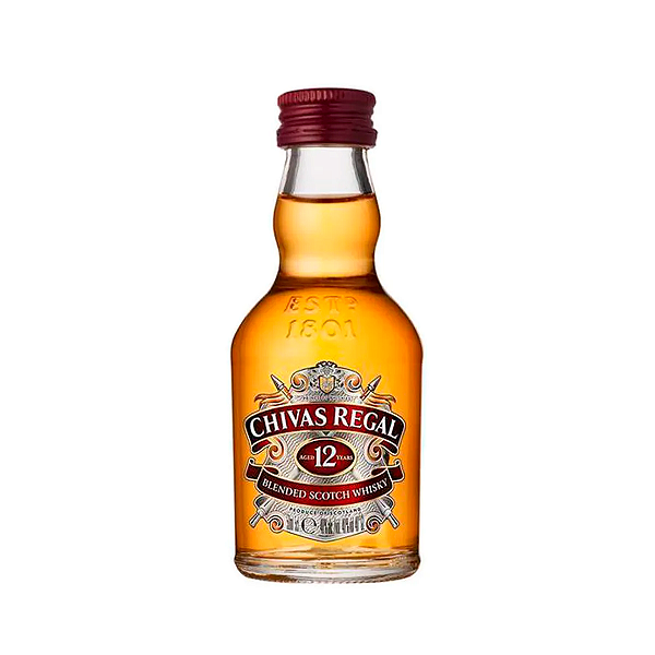 Whisky Chivas Regal 12 Anos Miniatura 50ml