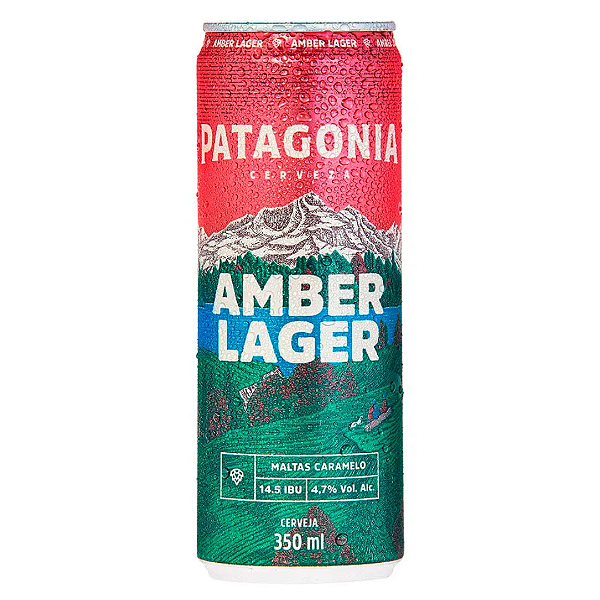 Cerveja Patagonia Amber Lager 350ml Cx. 8un