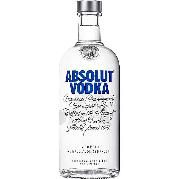 Vodka absolut tradicional 750ml