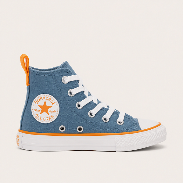 ALL STAR CHUCK TAYLOR AZUL ESCURO/LARANJA