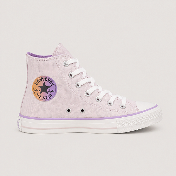 ALL STAR CHUCK TAYLOR ROSA CLARO/LARANJA SOL LONA