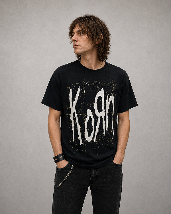 Camiseta Korn Logo Ponto Zero 037