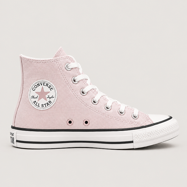 TÊNIS ALL STAR CHUCK TAYLOR LILÁS CLARO CINZA PÁLIDO LONA