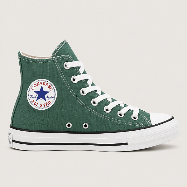 ALL STAR CHUCK TAYLOR VERDE ALGA / PRETO / BRANCO LONA