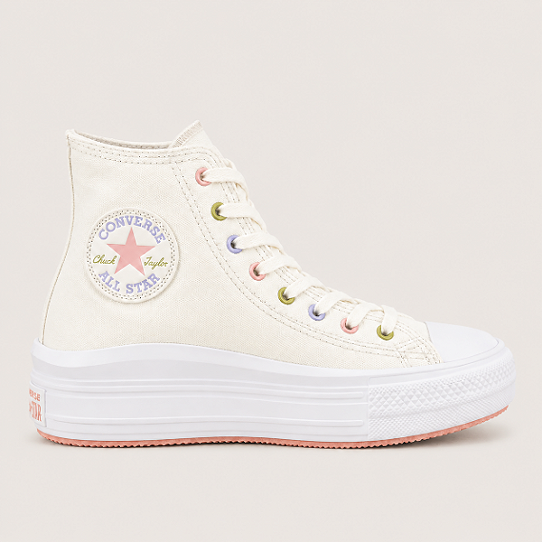 Tênis Chuck Taylor All Star Plataforma Move Amêndoa Solstício