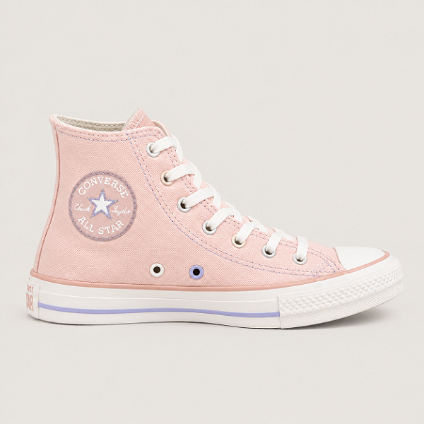 Tênis Chuck Taylor All Star Rosa Solsticie Cano Longo