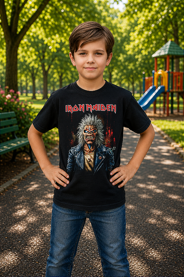 Iron Maiden Portrait Camiseta Infantil KID 522