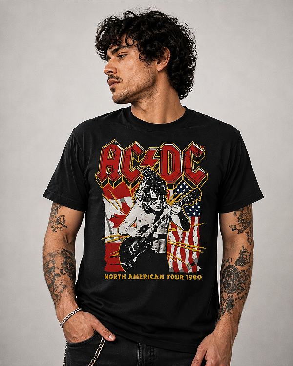 AC/DC North American Tour 1980 STAMP TS 1931