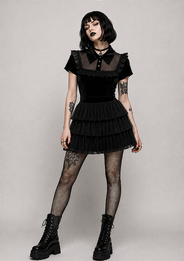 VESTIDO COLEGIAL VELUDO