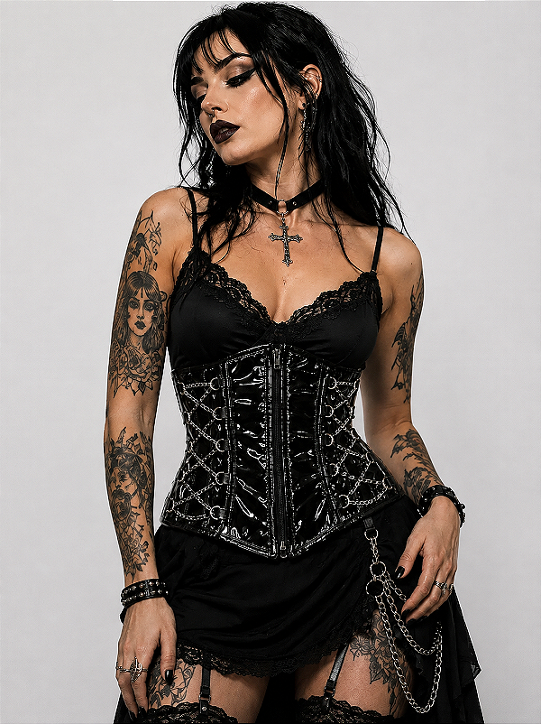 CORSELET VINIL C/ CORRENTES