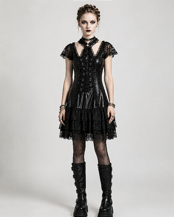 VESTIDO C/ GARGANTILHA