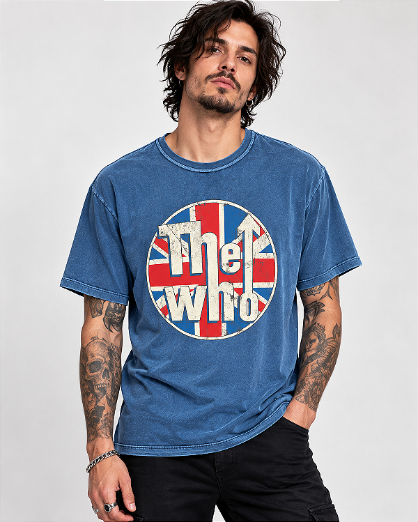 Camiseta The Who Distressed Union Jack MCE 242