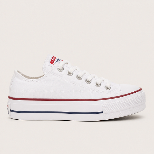 ALL STAR CHUCK TAYLOR PLATAFORMA BRANCO LONA