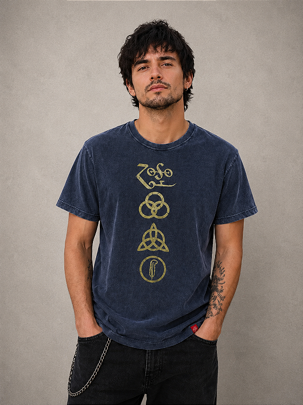 LED ZEPPELIN SIMBOLOS - PRETA