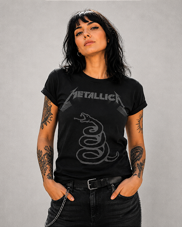 BABY LOOK METALLICA BLACK ALBUM STAMP BB 169