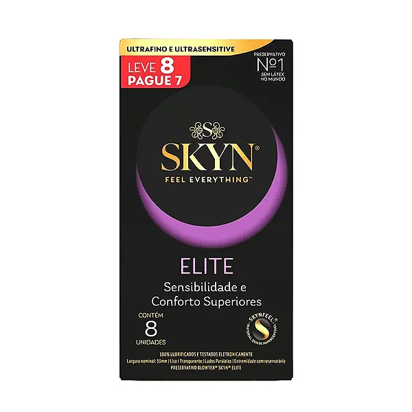 SKYN ELITE sem látex PRESERVATIVO 8 unidades