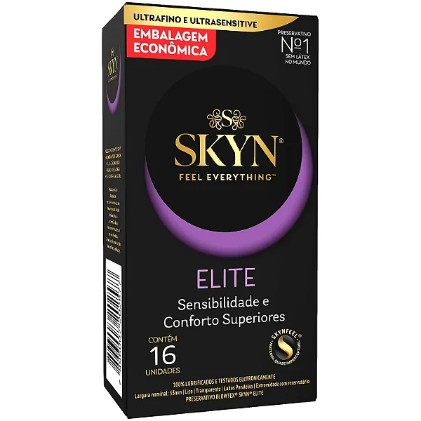 SKYN ELITE sem látex PRESERVATIVO 16 unidades cx