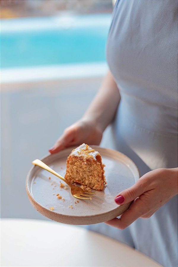 Prato Sobremesa Rústico e Branco