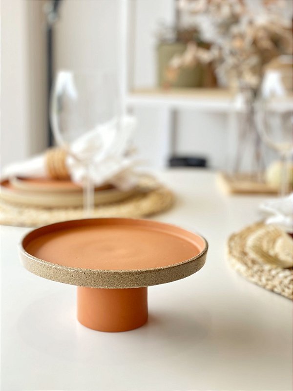 Boleira Cerâmica Terracota P