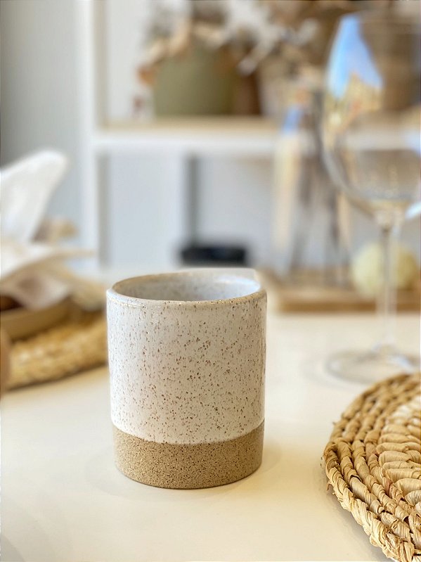 Copo/ Vaso Cerâmica Branco