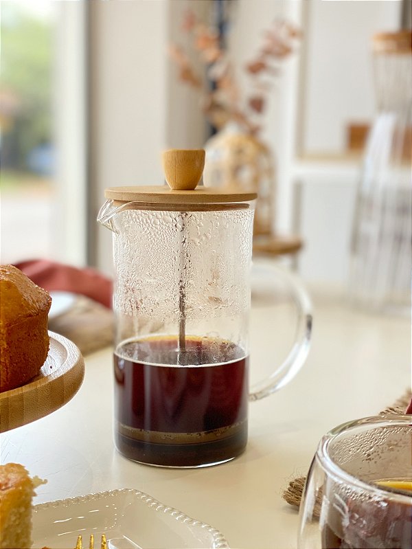 Cafeteira Prensa Francesa Bambu