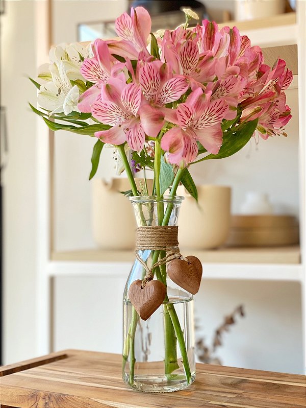 Vaso Coração Rústico