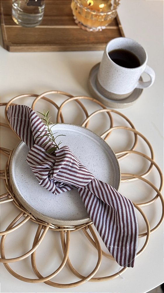 Conj. Guardanapo Denver Listras 2 pçs