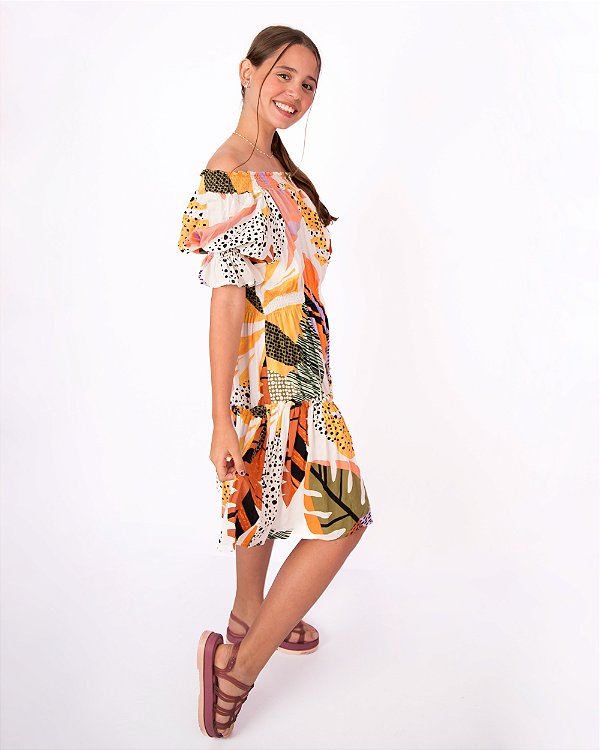 Vestido Ciganinha Aquarela