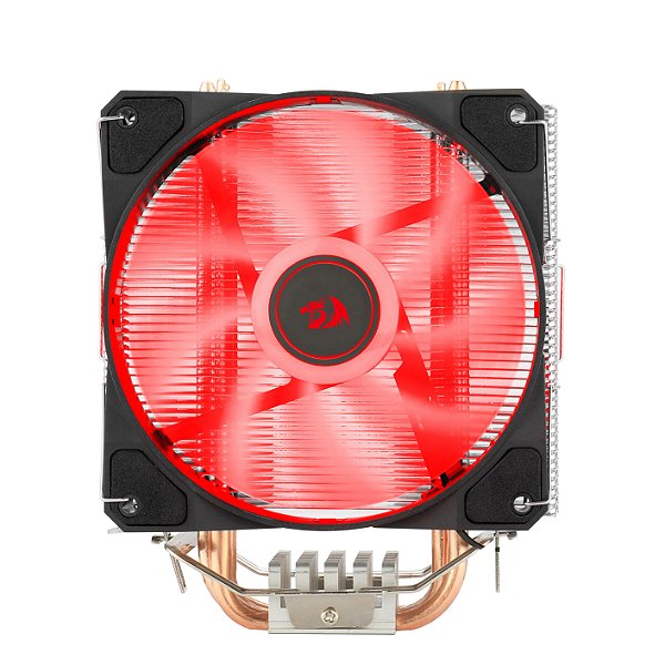 Aircooler Redragon Tyr Preto com LED Vermelho Fan de 120mm CC-9104R