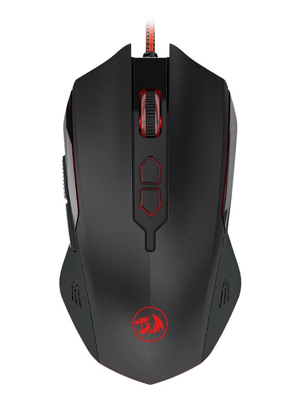 Mouse Gamer Redragon Inquisitor 2 Preto com LED Vermelho M716A