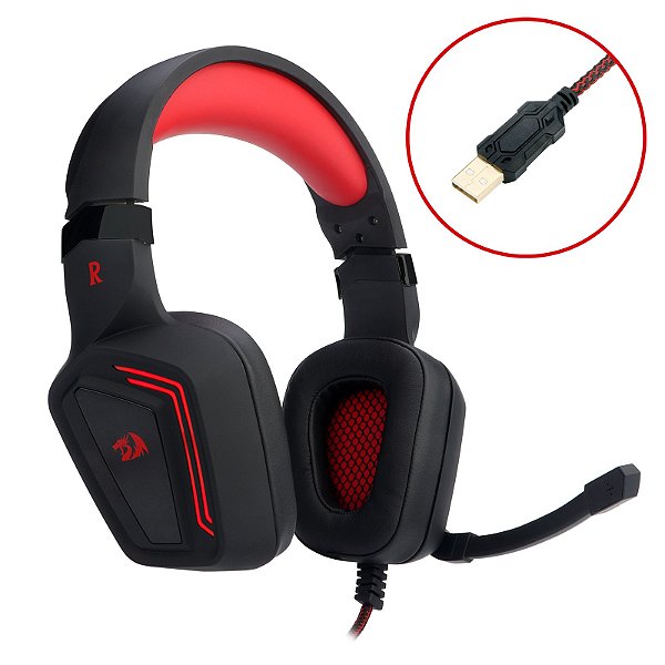 HEADSET GAMER MUSES 2 PRETO H310-1 USB