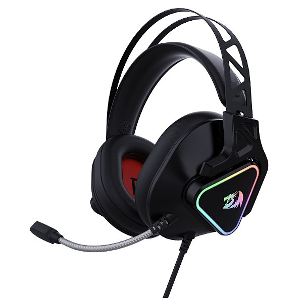 HEADSET GAMER REDRAGON RGB CADMUS PRETO