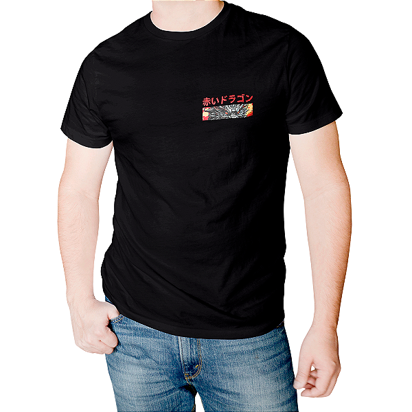 Camiseta Redragon preta Sun and Sword