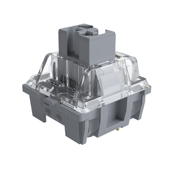 Conjunto de Switch para teclado Akko Silver (lubrificado) com 45 peças