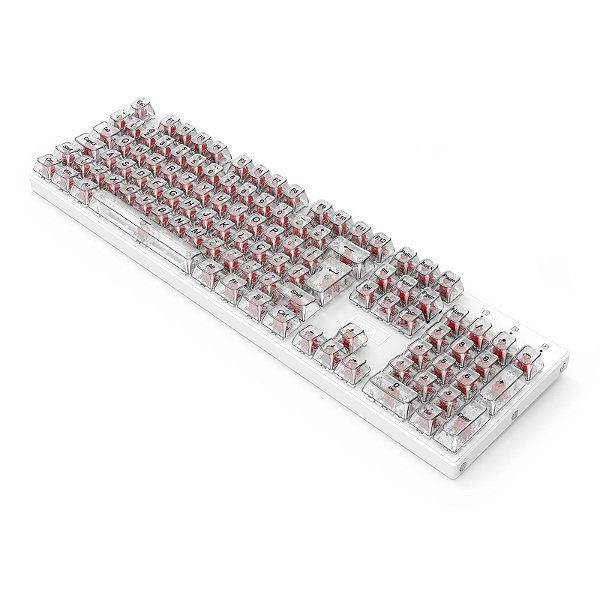 Conjunto de Keycaps ABNT2 Redragon Crystal Clear A137 PT