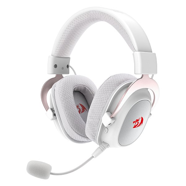 Headset 7.1 Redragon Zeus Pro Branco Wireless