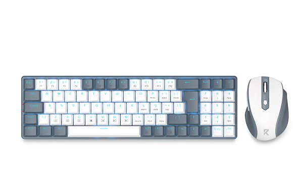 Kit Mouse e teclado mecânico sem fio Redragon (Cores)