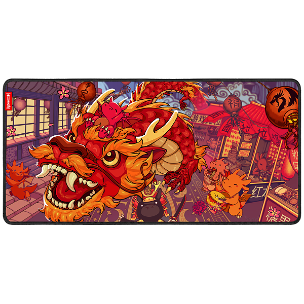 Mousepad Gamer Redragon Flick XL Special Edition Festival do Dragão