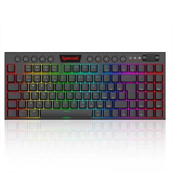 Teclado mecânico Low Profile Redragon Yi 96% Com fio