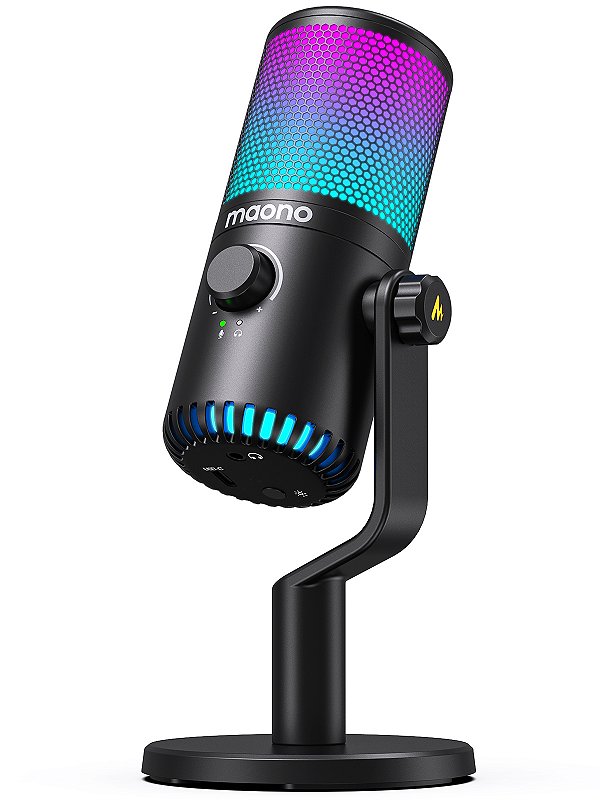 Microfone condensador Maono DM30 RGB