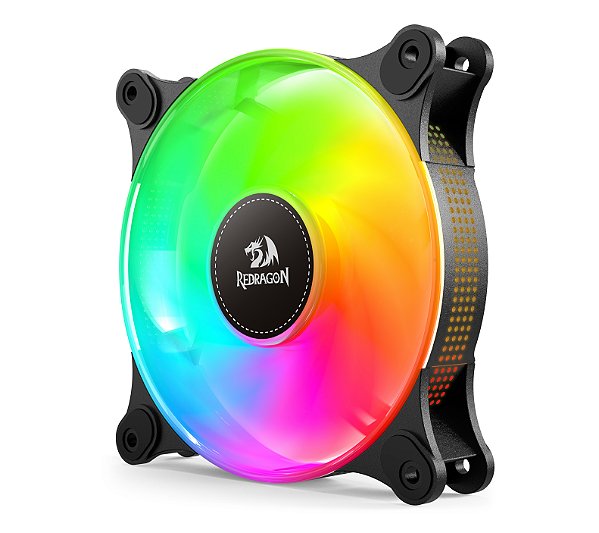 Kit com 3 Fans Gamer Redragon ARGB 120mm – GC-F013