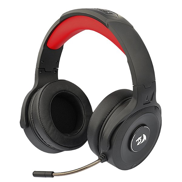 Headset Gamer Redragon Pelops Pro Preto 7.1 Surround Virtual com Microfone USB + P2 H818 PRO